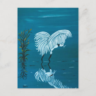 POSTAL EGRETO BLANCO