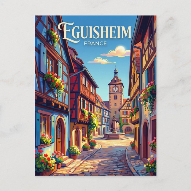 Postal Eguisheim France (Anverso)