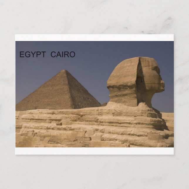 Postal Egypt Cairo Giza Sphinx (St.K) (Anverso)