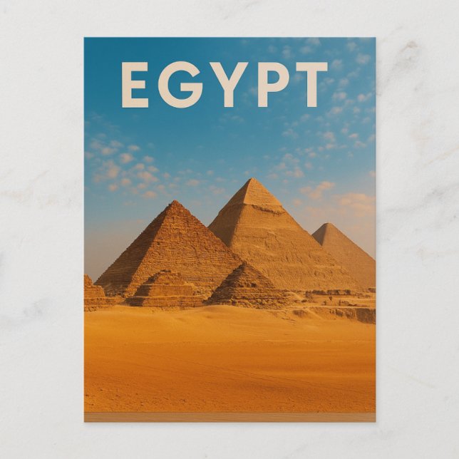 Postal Egypt – The Great Pyramids of Giza (Anverso)