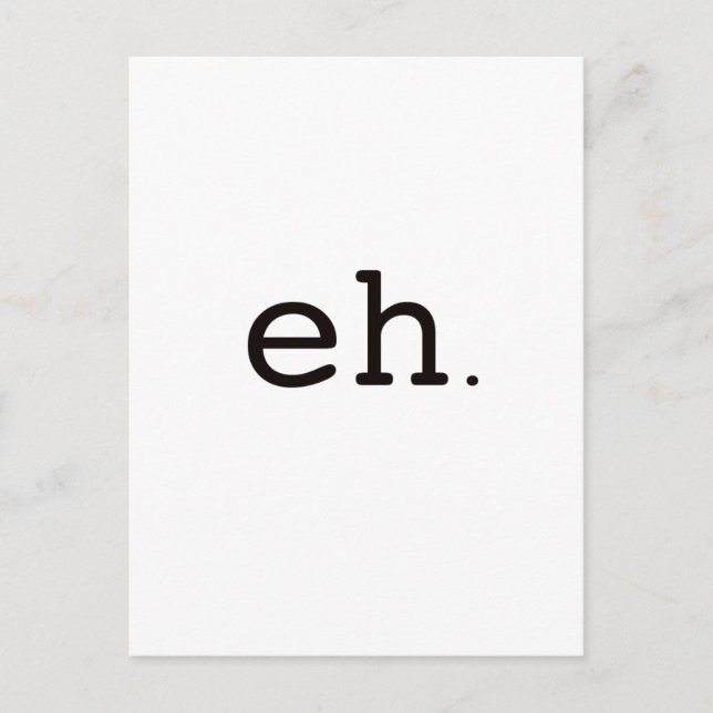 Postal Ehh. Rojo azul negro (Anverso)