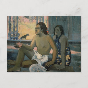 Postal Eiaha Ohipa o Tahitians en una habitación, 1896