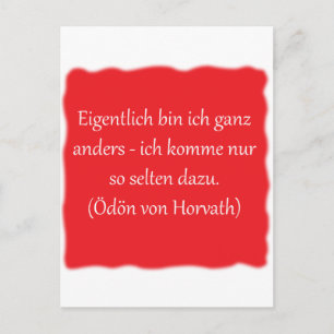 Postal Eicaballero bin ich ganz anders...