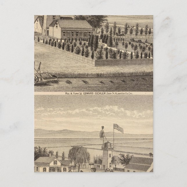 Postal Eichler, residencias de Meyer (Anverso)