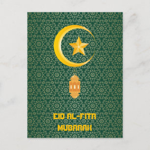 Postal Eid al Fitr Mubarak Ramadan Kareem Estrella de la 