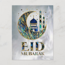 Postal Eid Mubarak - Abalone Shell, Pearl y Gold