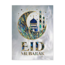 Eid Mubarak - Abalone Shell, Pearl y Gold