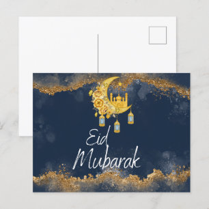 Postal Eid Mubarak Eid, la armada y el oro