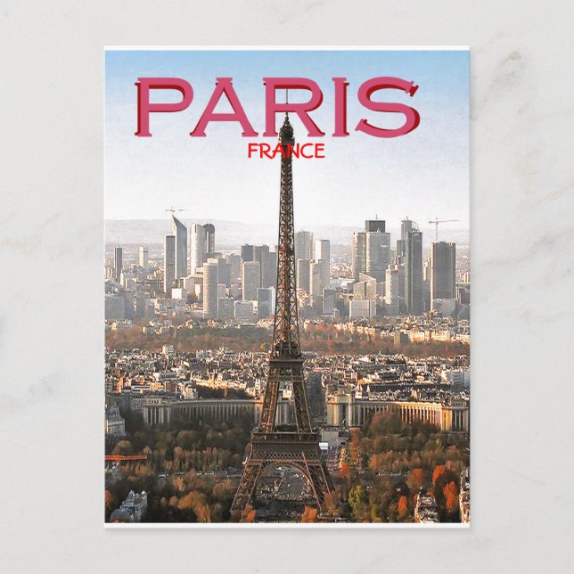 POSTAL EIFEL TOWER PARIS, FRANCIA (MOJISOLA A GBADAMOSI) (Anverso)
