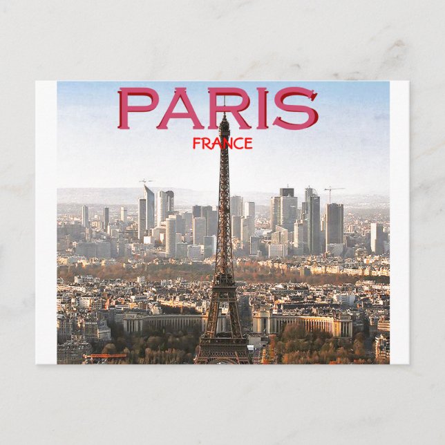 POSTAL EIFEL TOWER PARIS, FRANCIA (TOSIN GBADAMOSI) (Anverso)