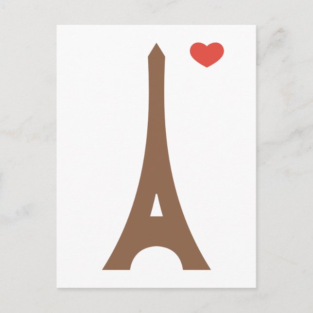 Postal Eiffel enamorado... (Anverso)