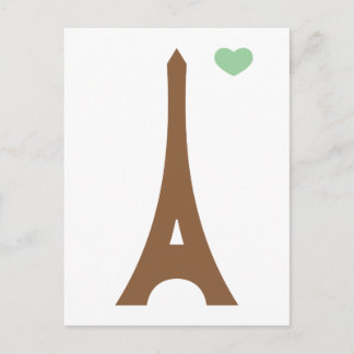 Postal Eiffel enamorado...