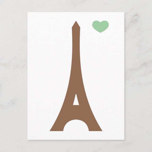 Postal Eiffel enamorado... (Anverso)