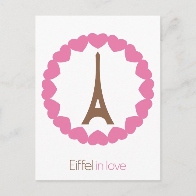 Postal Eiffel enamorado... (Anverso)