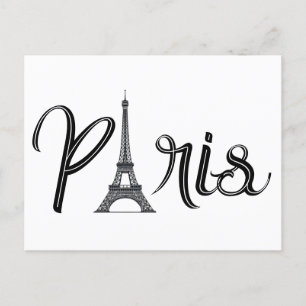 Postal EIFFEL TOWER PARIS Pequeño