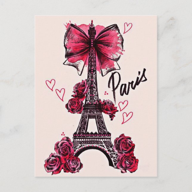 Postal Eiffel Tower Vintage French (Anverso)