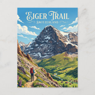 Postal Eiger Suiza