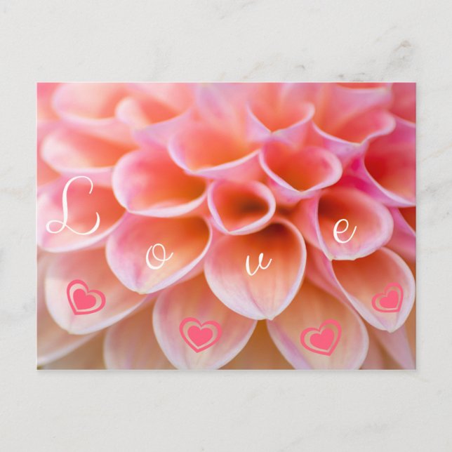 Postal Ein blumiger Liebesgruß für Deine Liebsten (Anverso)