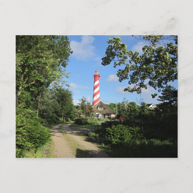 Postal Ein Leuchtturm vor dem Haus (Anverso)