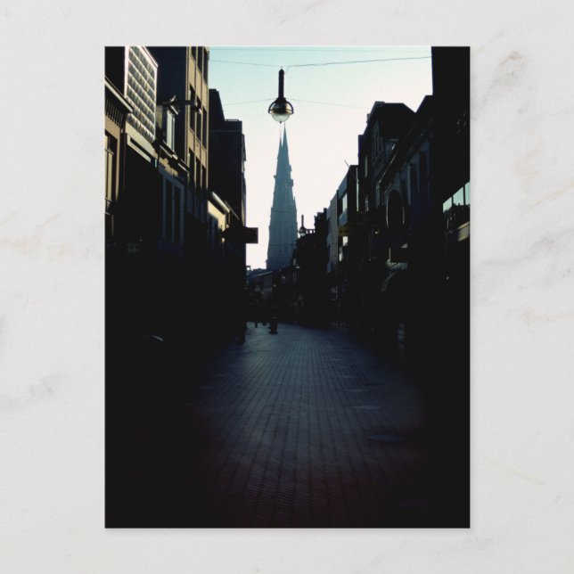 Postal Eindhoven street & Catharinakerk, Países Bajos (Anverso)