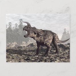 Postal Einiosauro dinosaurio - 3D renderizado