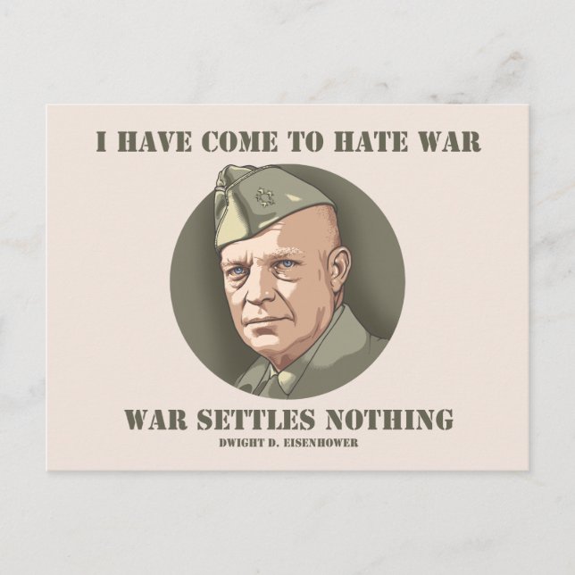 Postal Eisenhower-War (Anverso)