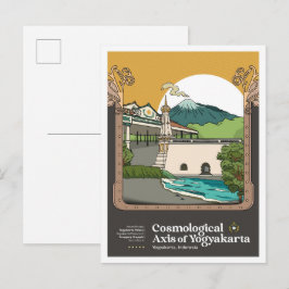 Postal Eje de Viajes a Yogyakarta Indonesia