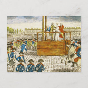 Postal Ejecución de Marie-Antoinette