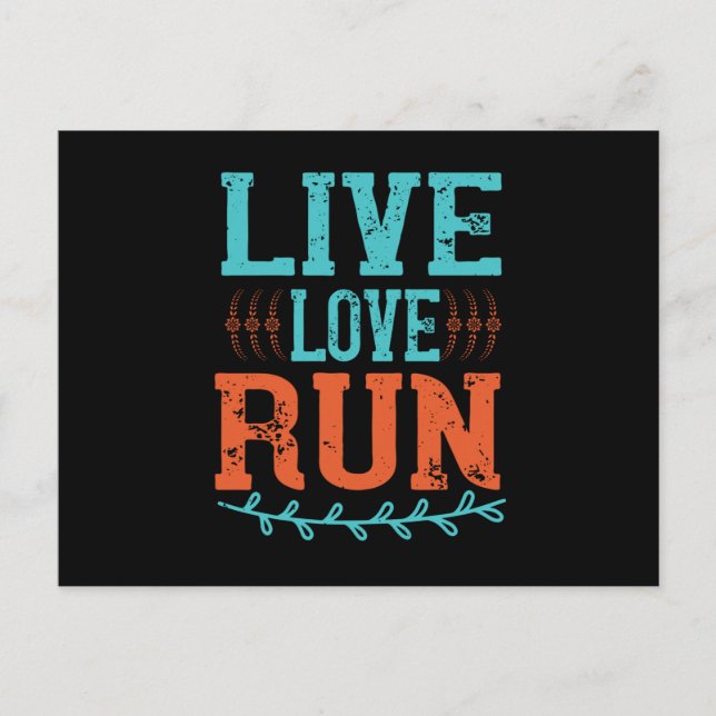 Postal Ejecución - Live Love Run (Anverso)