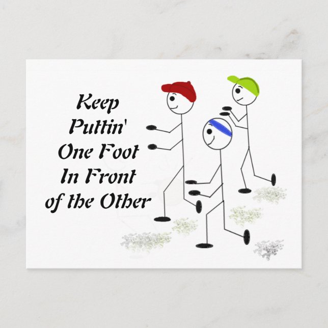 Postal Ejecutar mensaje motivacional (Anverso)