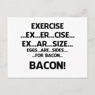Postal Ejercicio. .BACON