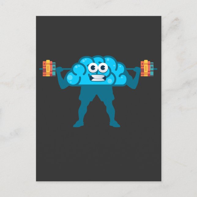 Postal Ejercicio cerebral Ejercicio de entrenamiento de l (Anverso)