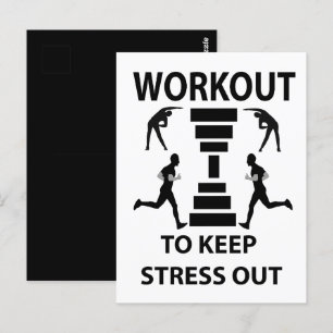 Postal Ejercicio de Fitness Gimnasio