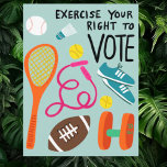 Postal Ejercicio de tu derecho a votar en las elecciones<br><div class="desc">Espero que te guste esta postal divertida. Visita mi tienda para más información o hazme saber si quieres algo personalizado.</div>