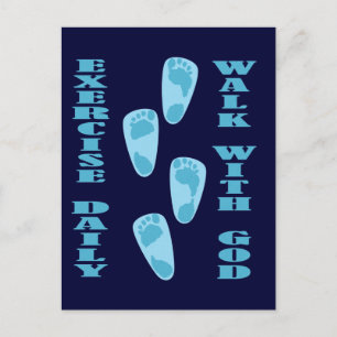 Postal Ejercicio diario - Camina con Dios (Matt 11:28-30)