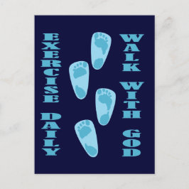 Postal Ejercicio diario - Camina con Dios (Matt 11:28-30)