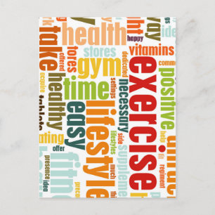 Postal Ejercicio Fitness Estilo de vida