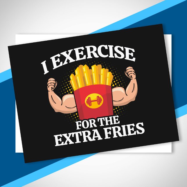 Postal Ejercicio por Papas Fritas Extra - Meme Divertido  (Subido por el creador)