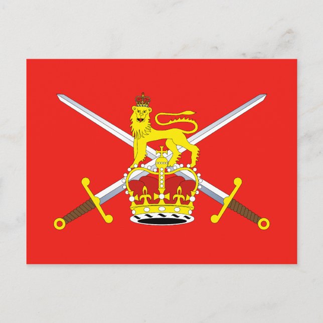 Postal Ejército británico, Reino Unido (Anverso)