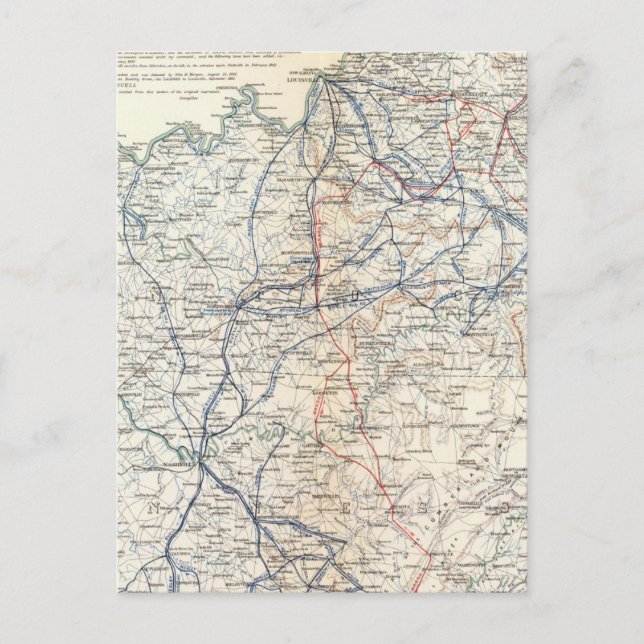 Postal Ejército de Cumberland (Anverso)