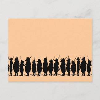 Postal Ejército de los cerdos