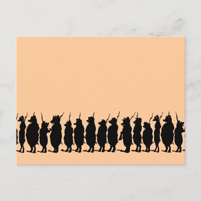 Postal Ejército de los cerdos (Anverso)