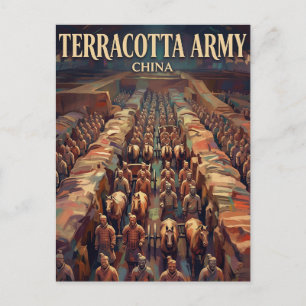 Postal Ejército de Terracota de Xi'an China