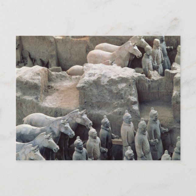 Postal Ejército de Terracota, dinastía Qin, 210 a. C. (Anverso)