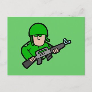 Postal Ejército: El arte del soldado militar Camo Green D