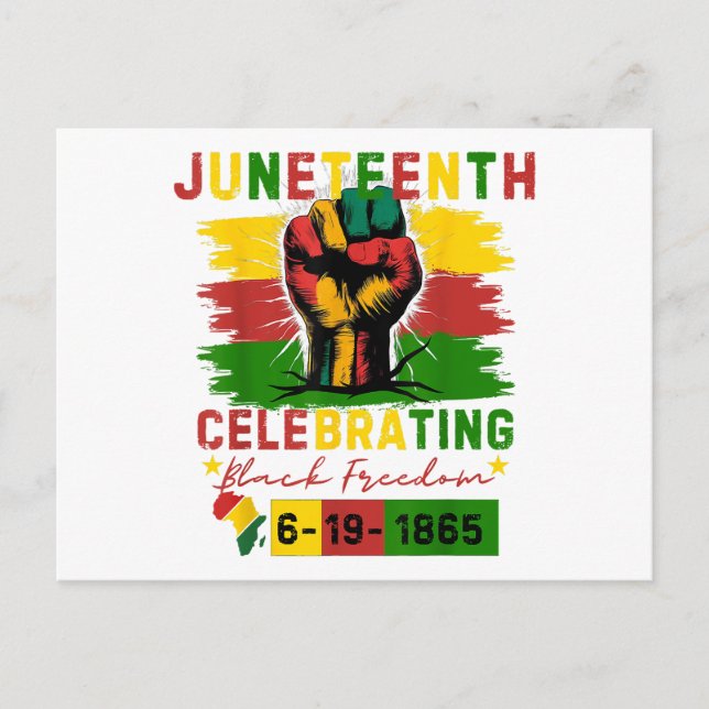 Postal El 11 de junio se celebra la historia negra de la  (Anverso)