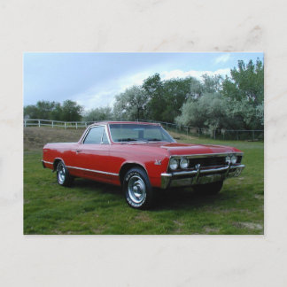 Postal EL 1967 de Chevrolet Chevelle Camino