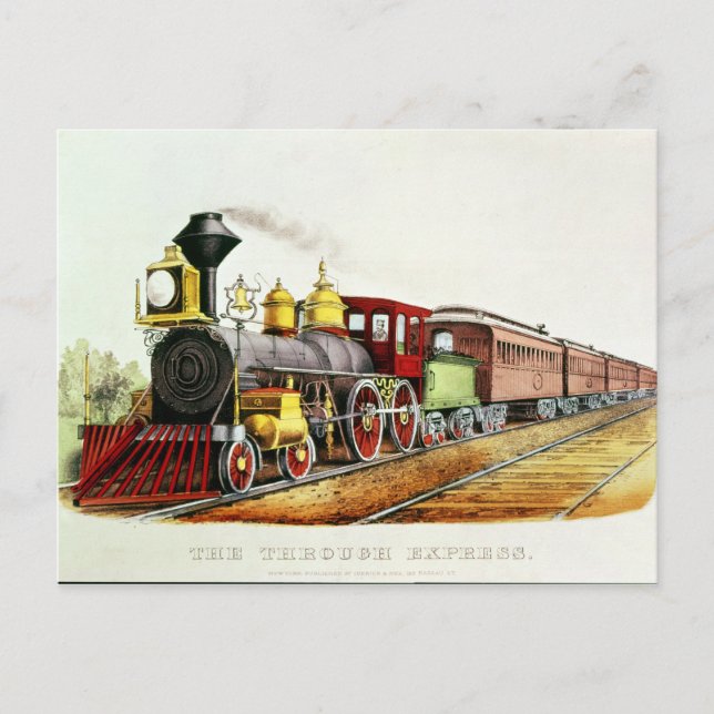 Postal El a través del Express (Anverso)