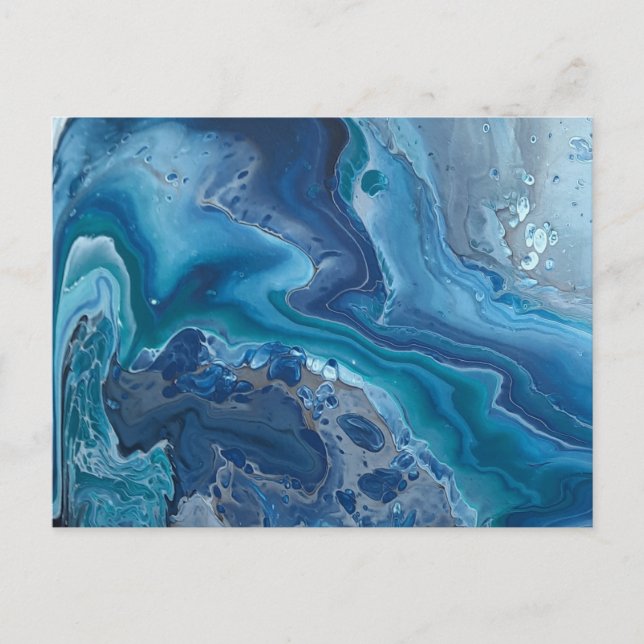 Postal El abismo marino (Anverso)