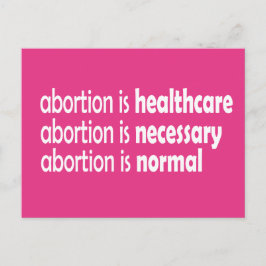 Postal el aborto es